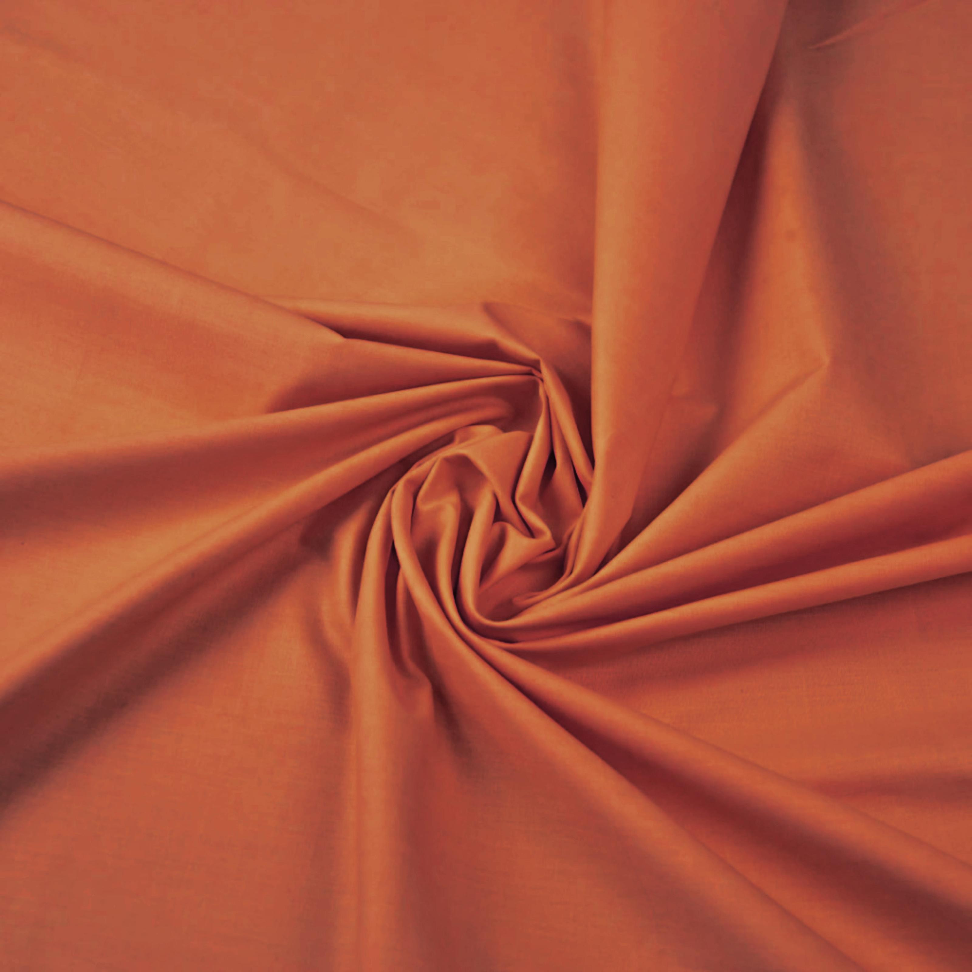 ZIEGEL (DARK ORANGE) - Baumwoll Webware