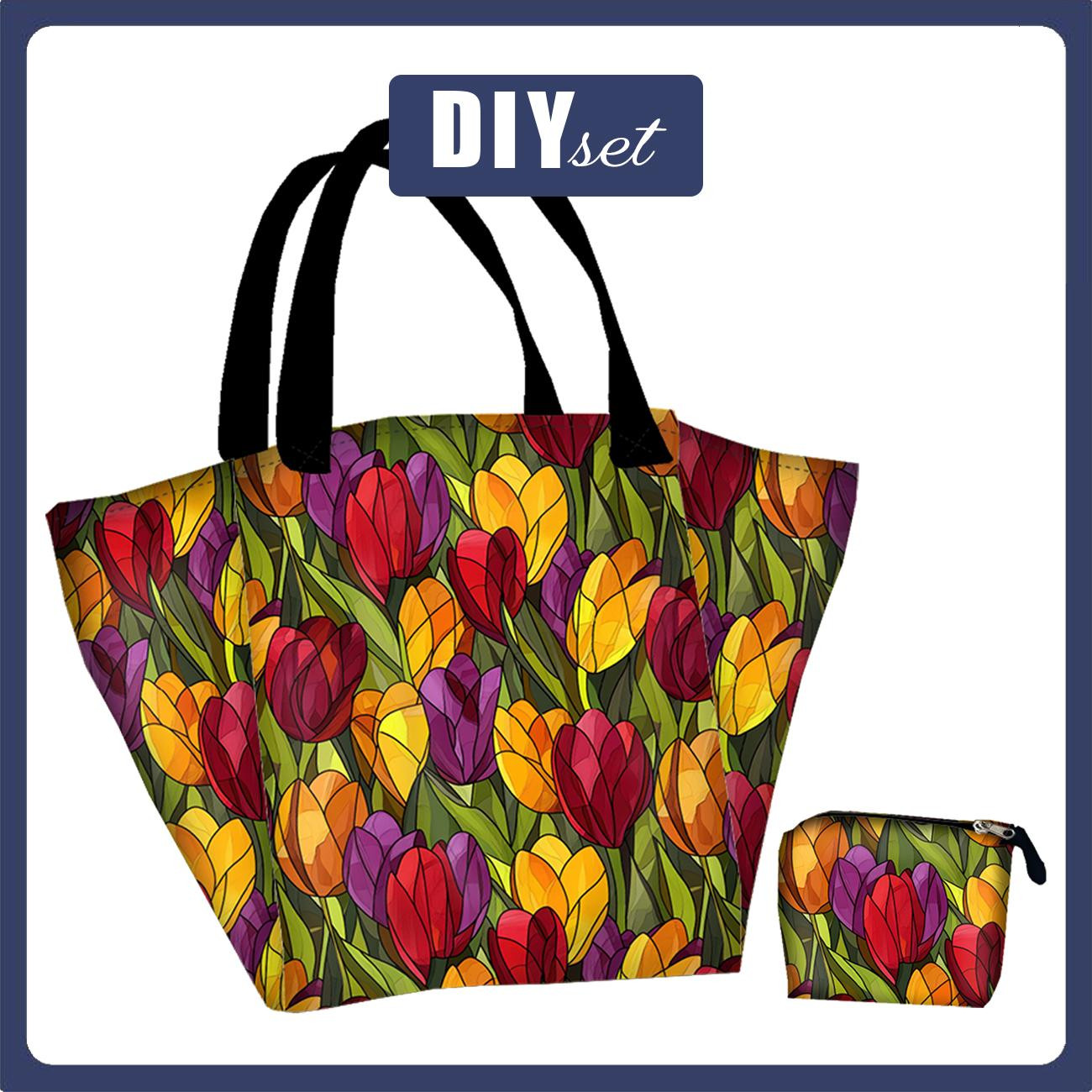 XL Tasche mit Utensilientasche 2 in 1 - STAINED GLASS WZ.21 - Nähset