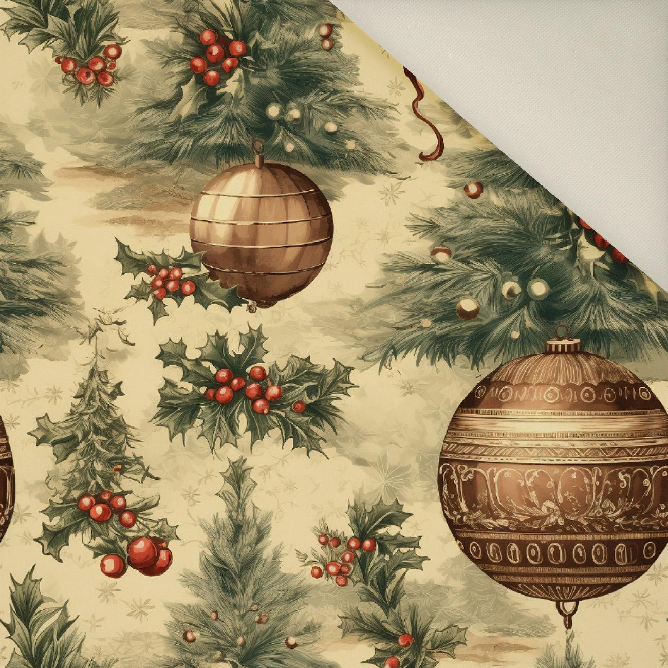 Vintage Christmas wz.8- Polster- Velours