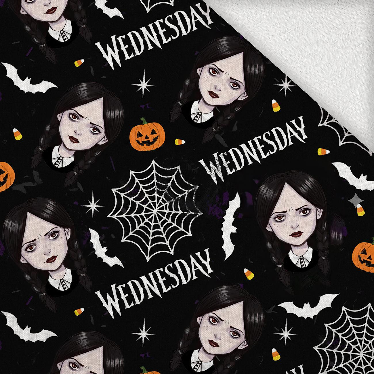 WEDNESDAY Halloween wz.1 - Webware für Tischdecken