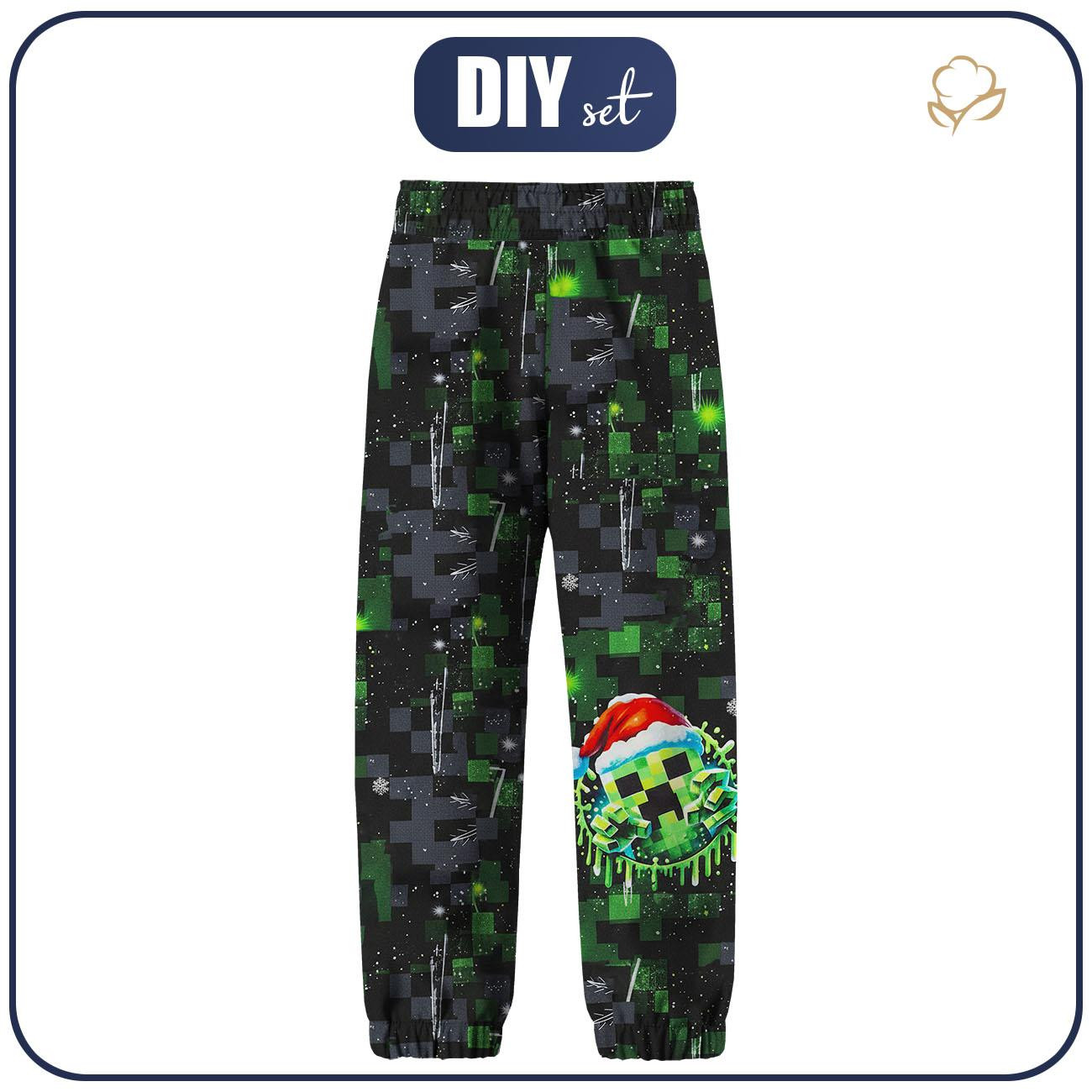 SOFTSHELL-HOSE (YETI) - WINTER PIXEL M.2 - Nähset