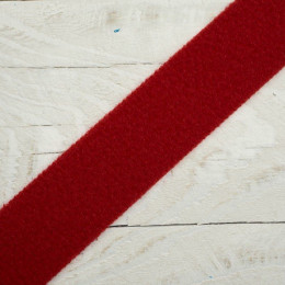 Klettband soft mit Schlaufen - rot