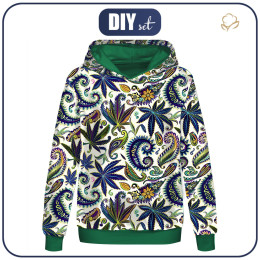 CLASSIC DAMEN HOODIE (POLA) - Hemp leaves WZ. 4 - Nähset