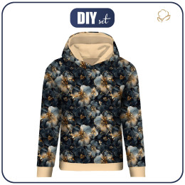 CLASSIC DAMEN HOODIE (POLA) -  FLOWERS WZ.58 - Nähset