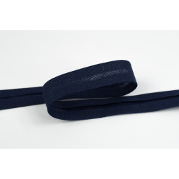 Schrägband Baumwolle, gefalzt - NAVY