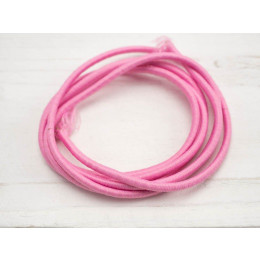 Gummikordel rund Ø 3mm - rosa