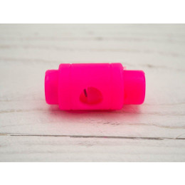 Kordelstopper 15x10mm - neon rosa