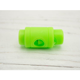 Kordelstopper 15x10mm - neon  grün
