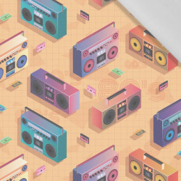 BOOMBOX (retro) / orange - Baumwoll Webware