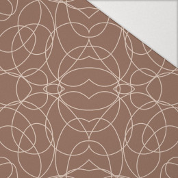 Geometric /Mocha Mousse - Hydrophober angerauter Wintersweat
