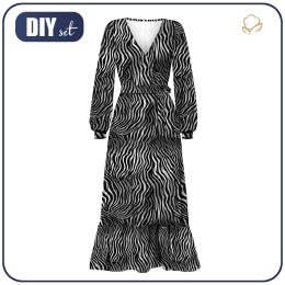 WICKELKLEID MIT RÜSCHEN (ABELLA) - ANIMAL SKIN ms.2 - Nähset 