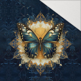 ANIMALS MANDALA wz.13 (butterfly) - panel (75cm x 80cm)  Hydrophober angerauter Wintersweat