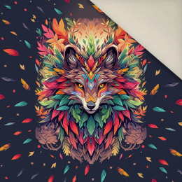 ANIMALS MANDALA wz.1 - Panel (60cm x 50cm)  Polster- Velours