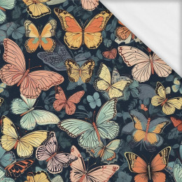Butterfly & Flowers wz.5- Single Jersey mit Elastan ITY