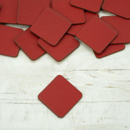 Ösen Unterlag in kleine Quadrat Form - rot