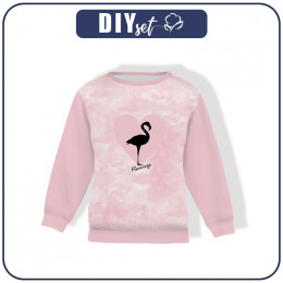 KINDER SWEATSHIRT (NOE) - Flamingo / CAMOUFLAGE m. 2 (blass rosa) - Sommersweat