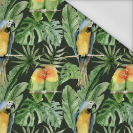 PAPAGEIE m. 2 / schwarz (JUNGLE) - Wasserabweisende Webware