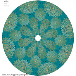 MANDALA m. 5 / smaragd - Tellerrock-Panel 