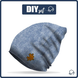 "Beanie" Mütze - VINTAGE LOOK JEANS (blau) 48-50