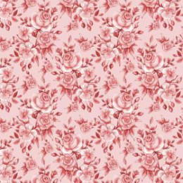ROSEN Ms. 1 (rot) - Baumwoll Musselin