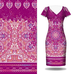 BUNTE MANDALA m. 3 - Kleid-Panel krepp