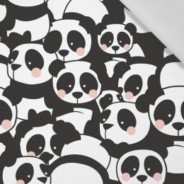 95cm PANDAS / rosa - Baumwoll Webware