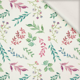 BUNTES HERBARIUM / weiß - Viskose Webware