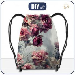 TURNBEUTEL - VINTAGE FLOWERS M. 12 - groß