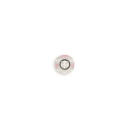 Kunststoffknöpfe 13mm vier Loch gestreift - weiß/rosa