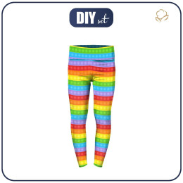MÄDCHEN THERMO LEGGINGS (DORA) - BLÄSCHEN / bunt - Nähset 116