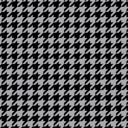 SCHWARZER HAHNENTRITT / grau - Single Jersey
