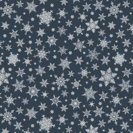 SCHNEEFLOCKEN MST. 2 / navy