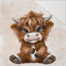 BABY BULL - Paneel (60cm x 50cm) Hydrophober angerauter Wintersweat