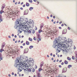 130cm VIOLETTE PFINGSTROSEN (AUF DER WIESE) - Leinen mit Viskose