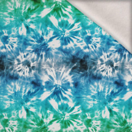 BATIK  Ms. 1 / blau - grün - Wintersweat angeraut mit Elastan ITY