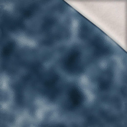 FROST m. 3 / marine (AUF GLAS GEMALT) - Wintersweat angeraut mit Elastan ITY