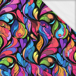 COLORFUL ABSTRACT- Single Jersey mit Elastan ITY
