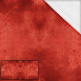 RED SPECKS - Paneel (80cm x 155cm) SINGLE JERSEY ITY