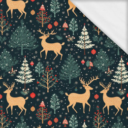 CHRISTMAS FOREST- Single Jersey mit Elastan ITY