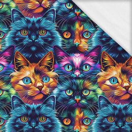 COLORFUL CATS- Single Jersey mit Elastan ITY