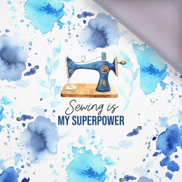 SEWING IS MY SUPERPOWER - Paneel (75cm x 80cm) Softshell 