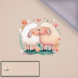 SHEEP IN LOVE - panoramisches Paneel  Softshell (60cm x 155cm)