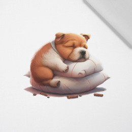 SLEEPING DOG - Paneel (60cm x 50cm)  Baumwoll Webware