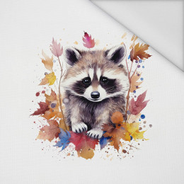 WATERCOLOR RACCOON ms. 2 - Paneel (75cm x 80cm) Wasserabweisende Webware