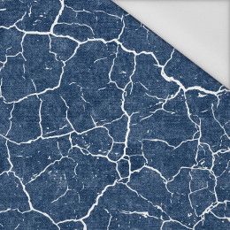 VERBRANNTE ERDE (weiß) / ACID WASH (dunkelblau) - Wasserabweisende Webware