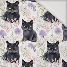 PASTEL BLACK CAT - Viskose Jersey