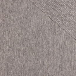 MELANGE GRAU / Silber - Sommersweat mit Lurexfaden
