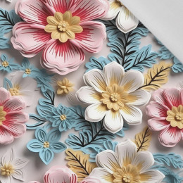 FLOWERS 3D M.11 - Viskose Webware