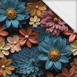 FLOWERS 3D M.14- Single Jersey mit Elastan ITY