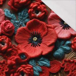 FLOWERS 3D M. 6- Single Jersey mit Elastan ITY